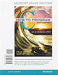 C How to Program (Loose Leaf, 8)