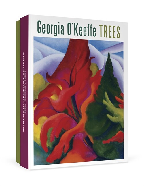 B/N Georgia OKeeffe/Trees [With 20 Assorted 5x7 Blank Notecards W/Envelopes] (Boxed Set)
