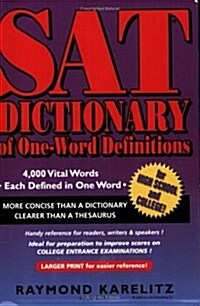 Sat Dictionary of One-word Definitions (Paperback, 3rd)