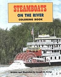 Steamboats on the River Coloring Book (Paperback)
