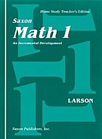 Saxon Math 1 Home Study Teachers Manual First Edition (Spiral, Teacher)
