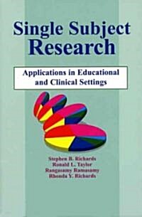 Single Subject Research (Paperback)