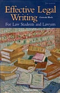 Effective Legal Writing (Paperback, 5th)