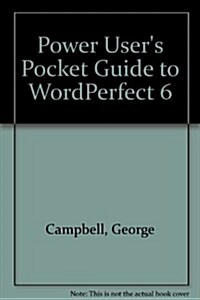 Power Users Pocket Guide to Wordperfect 6 (Paperback)