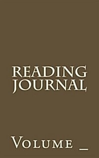 Reading Journal: Brown Cover (Paperback)
