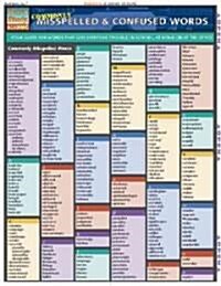 Commonly Misspelled and Confused Words: Quickstudy Laminated Reference Guide (Other)
