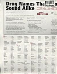 Drug Names That Look Alike and Sound Alike 2006 (Chart, 1st, Wall)