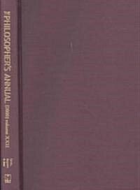 The Philosophers Annual, Volume 22, Volume 22 (Hardcover, 73, 2000)