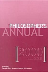 The Philosophers Annual, Volume 22 (Paperback, 73, 2000)