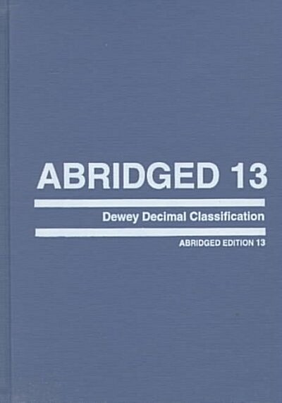 Abridged Dewey Decimal Classification and Relative Index (Hardcover, PCK)