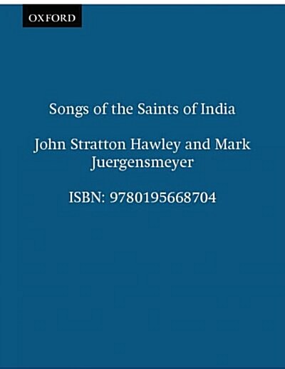Songs Of The Saints Of India (Hardcover)
