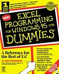 Excel Programming for Windows 95 for Dummies (Paperback)