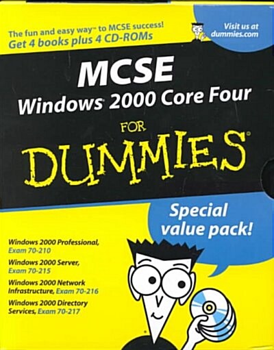 McSe Windows 2000 Core 4 for Dummies (Paperback, CD-ROM)