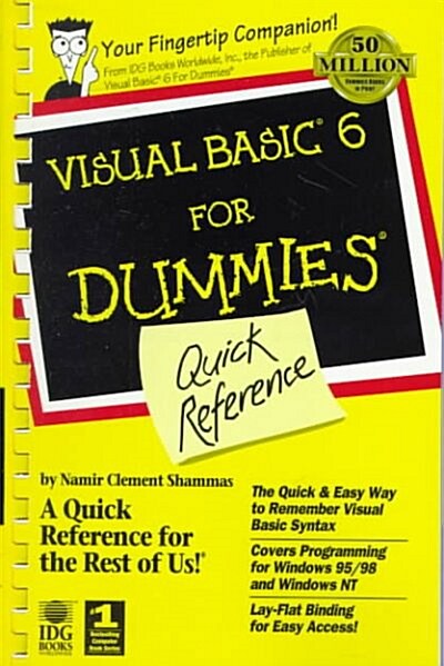 Visual Basic 6 for Dummies (Paperback, Spiral)