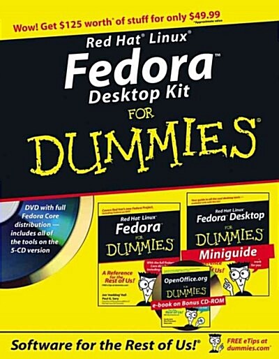 Red Hat Linux Fedora Desktop Kit for Dummies (Paperback, PCK)