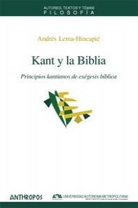 Kant y la Biblia/ Kant and the Bible (Paperback)