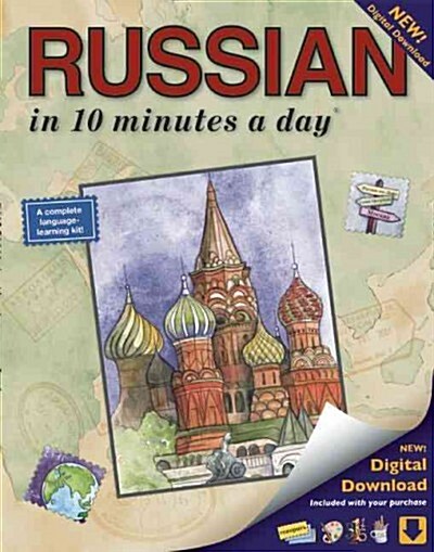Russian in 10 Minutes a Day: Language Course for Beginning and Advanced Study. Includes Workbook, Flash Cards, Sticky Labels, Menu Guide, Software, (Paperback)
