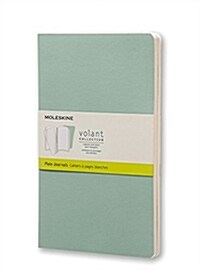 Moleskine Volant Journal (Set of 2), Large, Plain, Sage Green, Seaweed Green, Soft Cover (5 X 8.25) (Other)