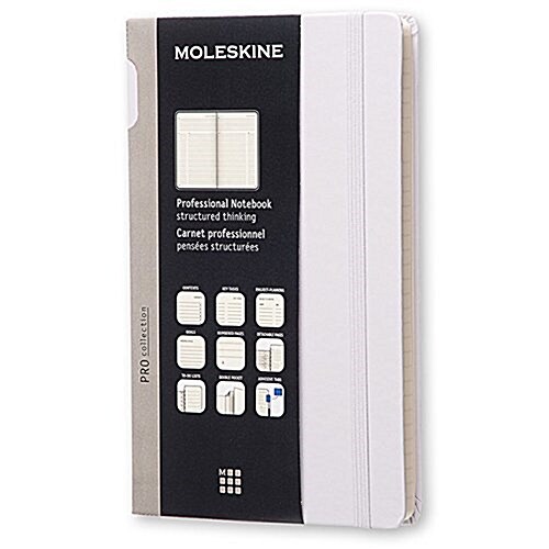 Moleskine Pro Collection Professional Notebook, Large, Aster Grey, Hard Cover (5 X 8.25) (Other)
