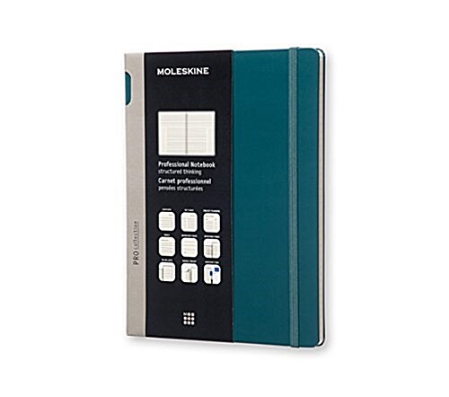 Moleskine Pro Collection Professional Notebook, Extra Large, Tide Green, Hard Cover (7.5 X 10) (Other)