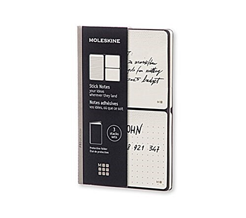 Moleskine Pro Collection Stick Notes: 3 Packs of 20 Stick Notes (2 Plain/I Ruled) (Other)