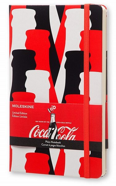Moleskine Coca-Cola Limited Edition Notebook, Large, Plain, Scarlet Red, Hard Cover (5 X 8.25) (Other)