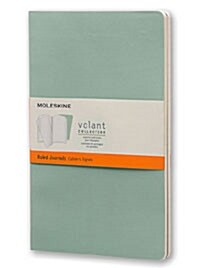 Moleskine Volant Journal (Set of 2), Large, Ruled, Sage Green, Seaweed Green, Soft Cover (5 X 8.25) (Other)