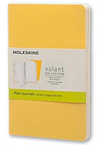 Moleskine Volant Journal (Set of 2), Pocket, Plain, Sunflower Yellow, Brass Yellow, Soft Cover (3.5 X 5.5) (Other)