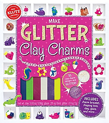 Make Glitter Clay Charms (Paperback)
