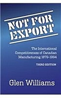 Not for Export: The International Competitiveness of Canadian Manufacturing, 1879-1994 (Paperback)