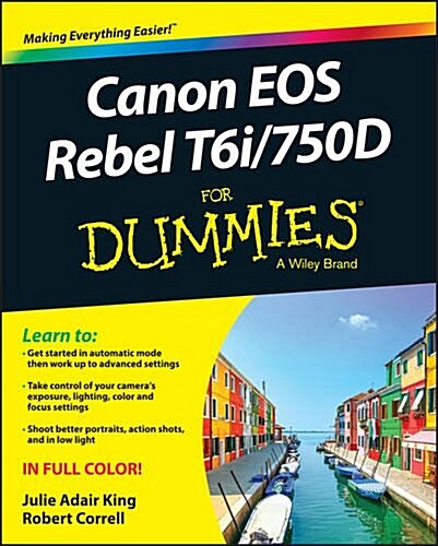 Canon EOS Rebel T6i / 750d for Dummies (Paperback)