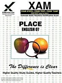 Place English 07 Teacher Certification Test Prep Study Guide (Paperback)