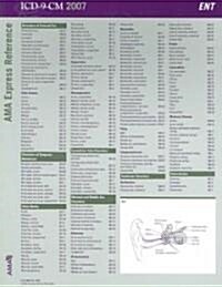 ICD-9-CM 2007 AMA Express Reference Coding Card Ear/Nose/throat (Cards, LAM)