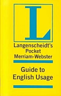 Langenscheidts Pocket Merriam Webster Guide to English Usage (Paperback)