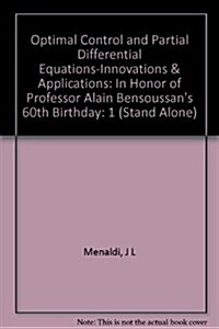 Optimal Control and Partial Differential Equations-Innovations & Applications (Hardcover, Bilingual)