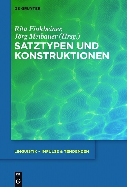 Satztypen Und Konstruktionen (Hardcover)