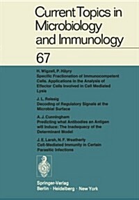 Current Topics in Microbiology and Immunology / Ergebnisse Der Microbiologie Und Immunit?sforschung (Paperback, Softcover Repri)