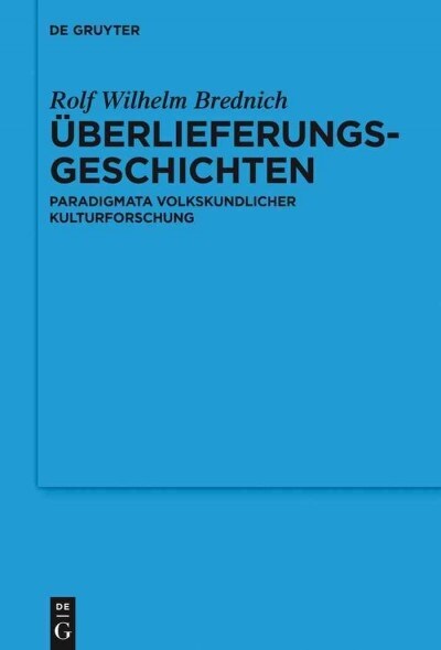 ?erlieferungsgeschichten (Hardcover)