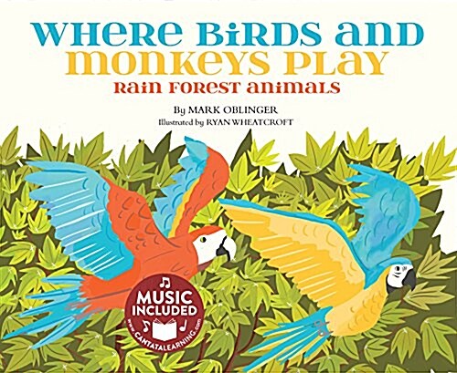 Where Birds and Monkeys Play: Rainforest Animals (Library Binding)