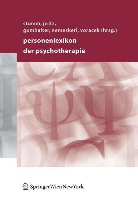 Personenlexikon der Psychotherapie (Hardcover, 2005)