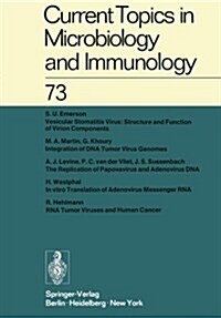 Current Topics in Microbiology and Immunology / Ergebnisse Der Mikrobiologie Und Immunit?sforschung: Volume 73 (Paperback, Softcover Repri)