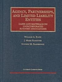 Agency Partnerships and Limited Liability Entities (Hardcover)