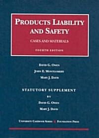 Products Liability And Safety (Paperback, 4th, Supplement)