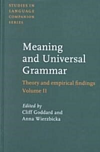 Meaning and Universal Grammar (Hardcover)