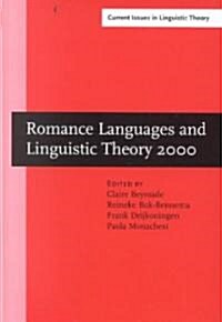 Romance Languages and Linguistic Theory 2000 (Hardcover)