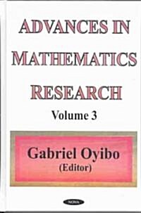 Advances in Mathematics Researchv. 3 (Hardcover, UK)