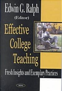 Effective College Teaching (Hardcover)