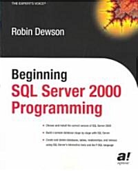 Beginning SQL Server 2000 Programming (Paperback, New)
