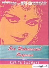 For Matrimonial Purposes (MP3 CD)