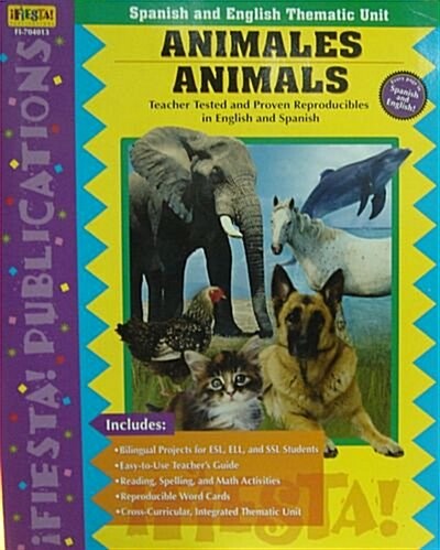 Animales/animals (Paperback, Bilingual)